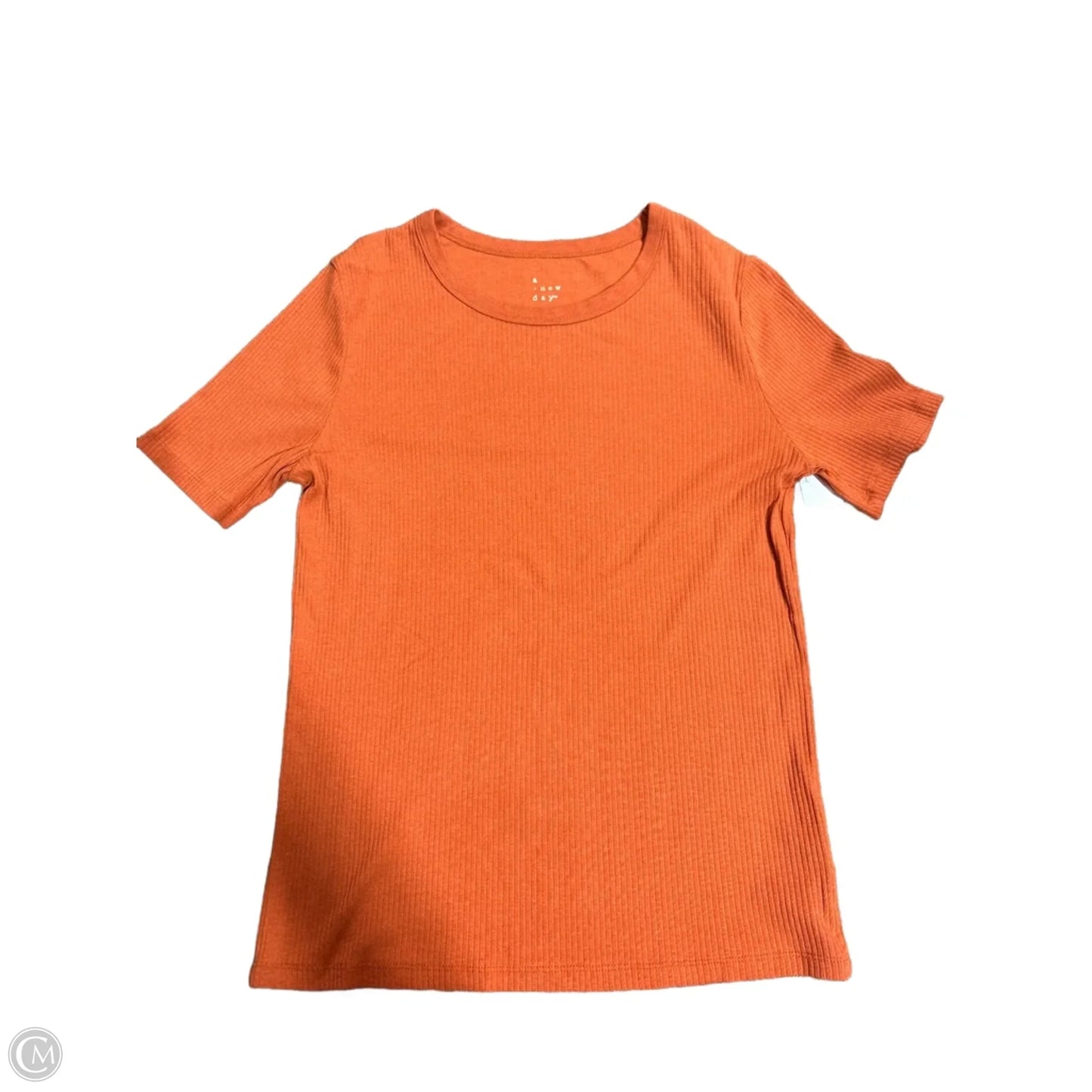 Top Short Sleeve By A New Day In Orange, Size: L