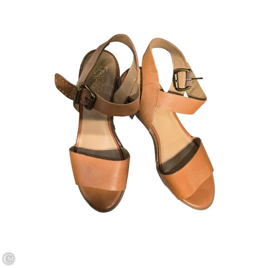 Shoes Heels Block By Franco Sarto In Tan, Size: 10