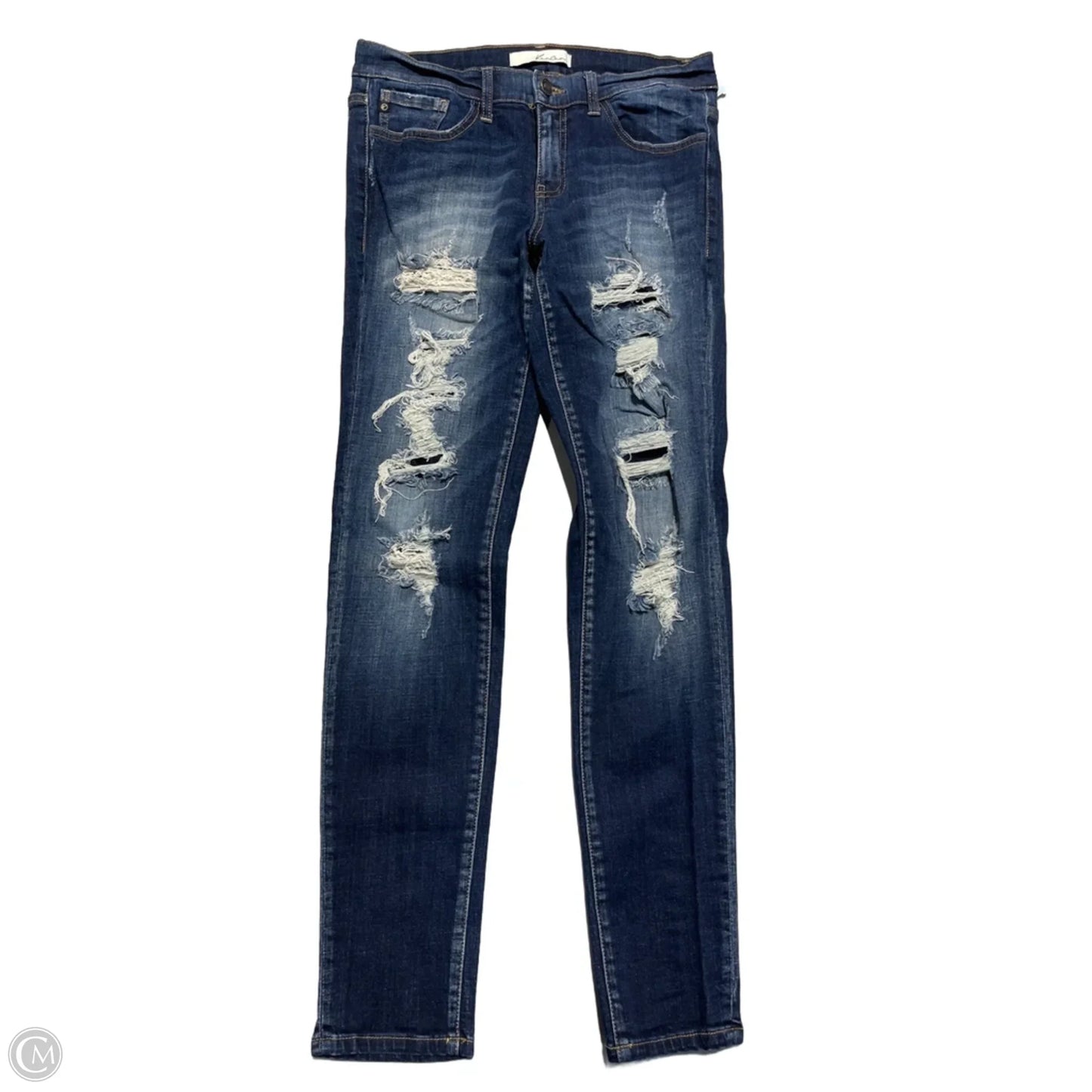 Jeans Straight By Kancan In Blue Denim, Size: 8