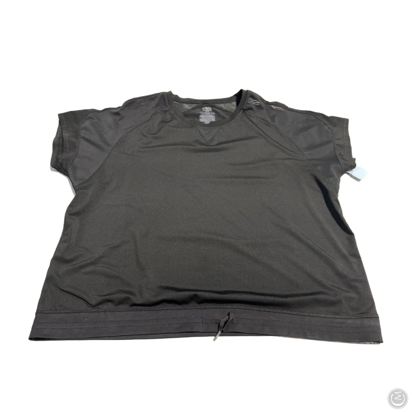 Athletic Top Short Sleeve By Athletic Works In Black, Size: M