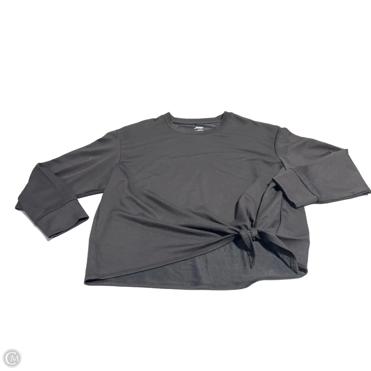 Athletic Top Long Sleeve Collar By Avia In Black, Size: L