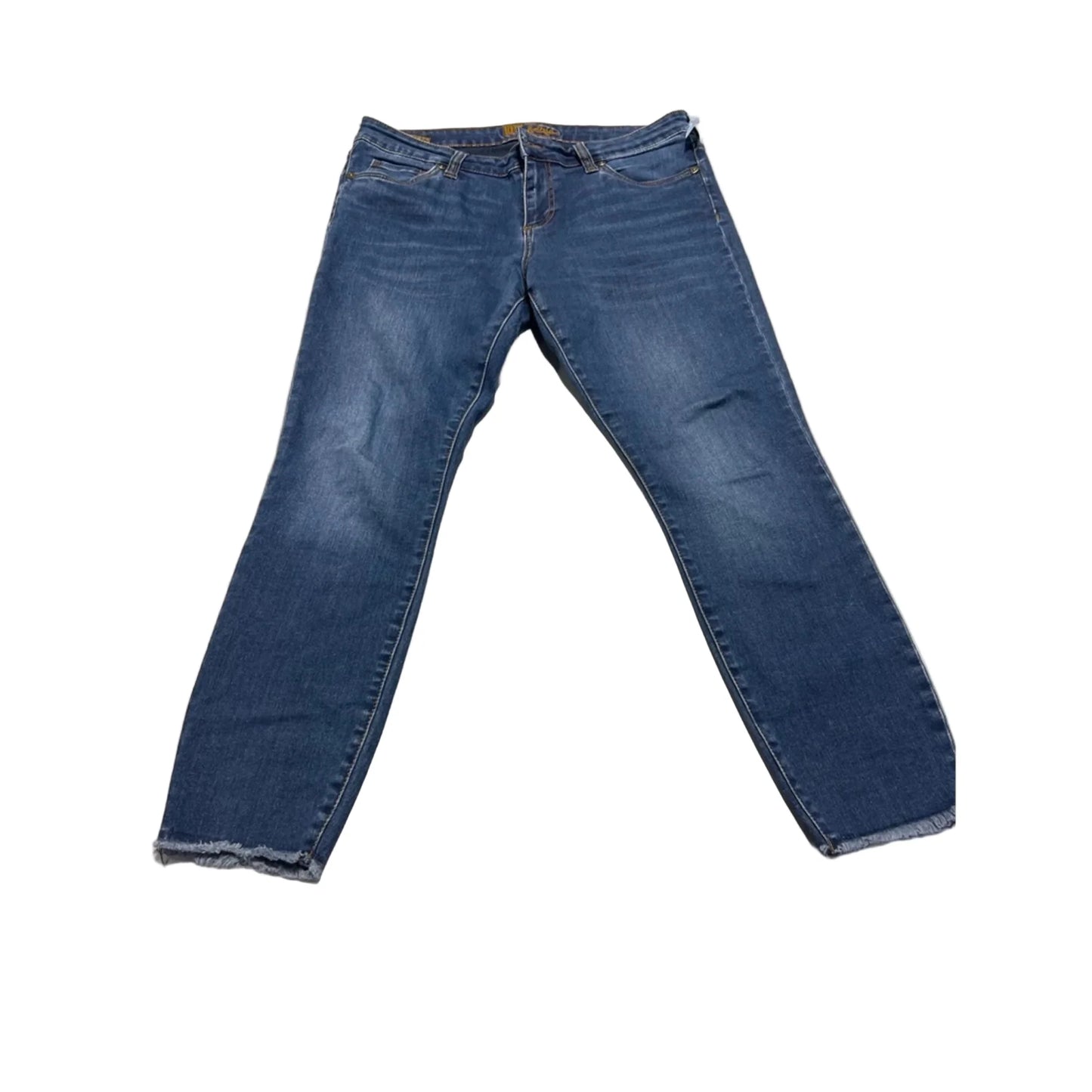 Jeans Straight By Kut In Blue Denim, Size: 12