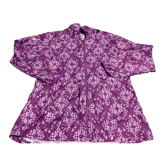 Athletic Jacket By Cmc In Purple, Size: L