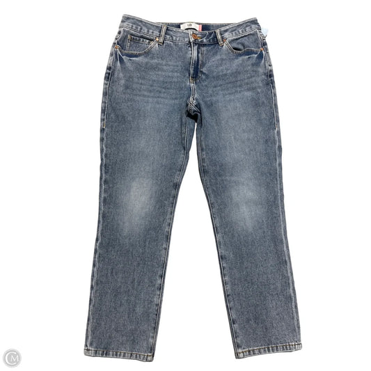 Jeans Straight By Cabi In Blue Denim, Size: 8
