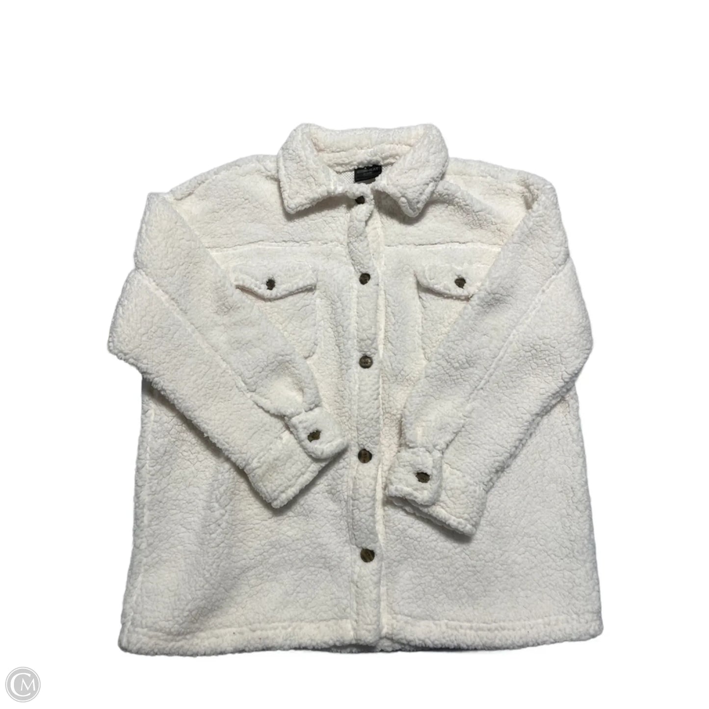 Top Long Sleeve By 32 Degrees In Cream, Size: M