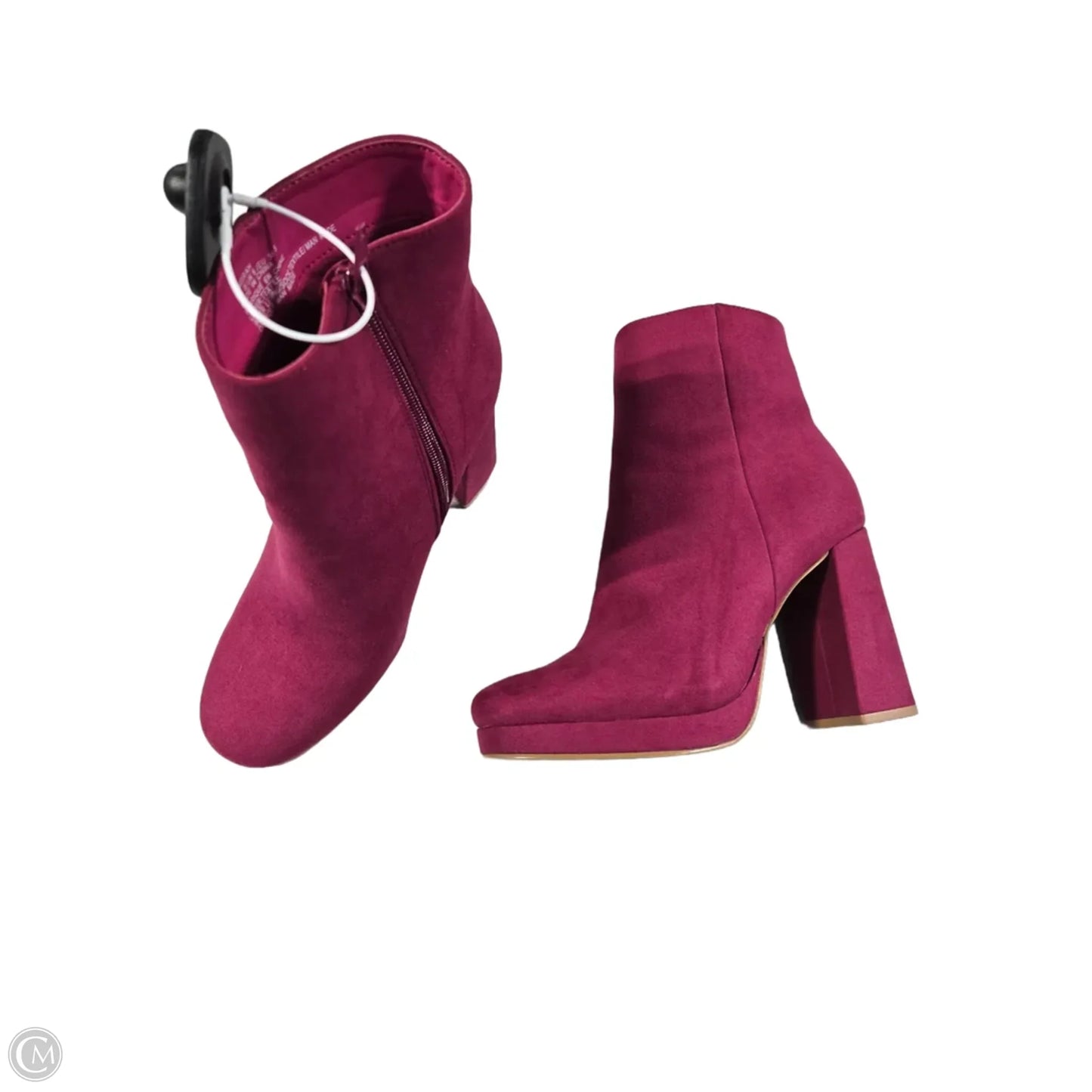 Boots Ankle Heels By Shoedazzle In Pink, Size: 8