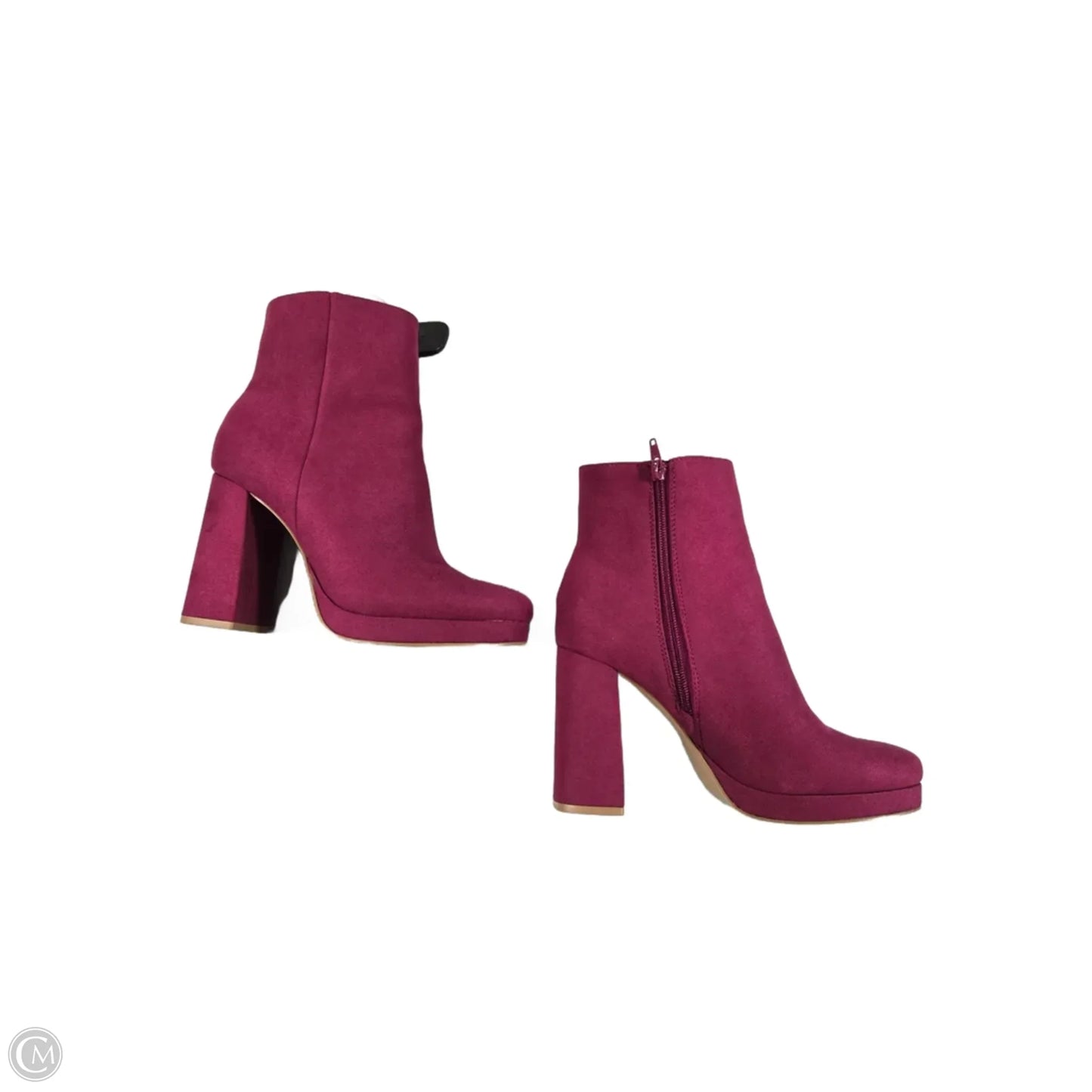 Boots Ankle Heels By Shoedazzle In Pink, Size: 8