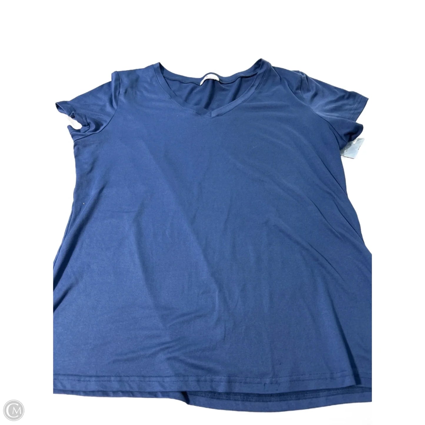 Top Short Sleeve By It In Blue, Size: L