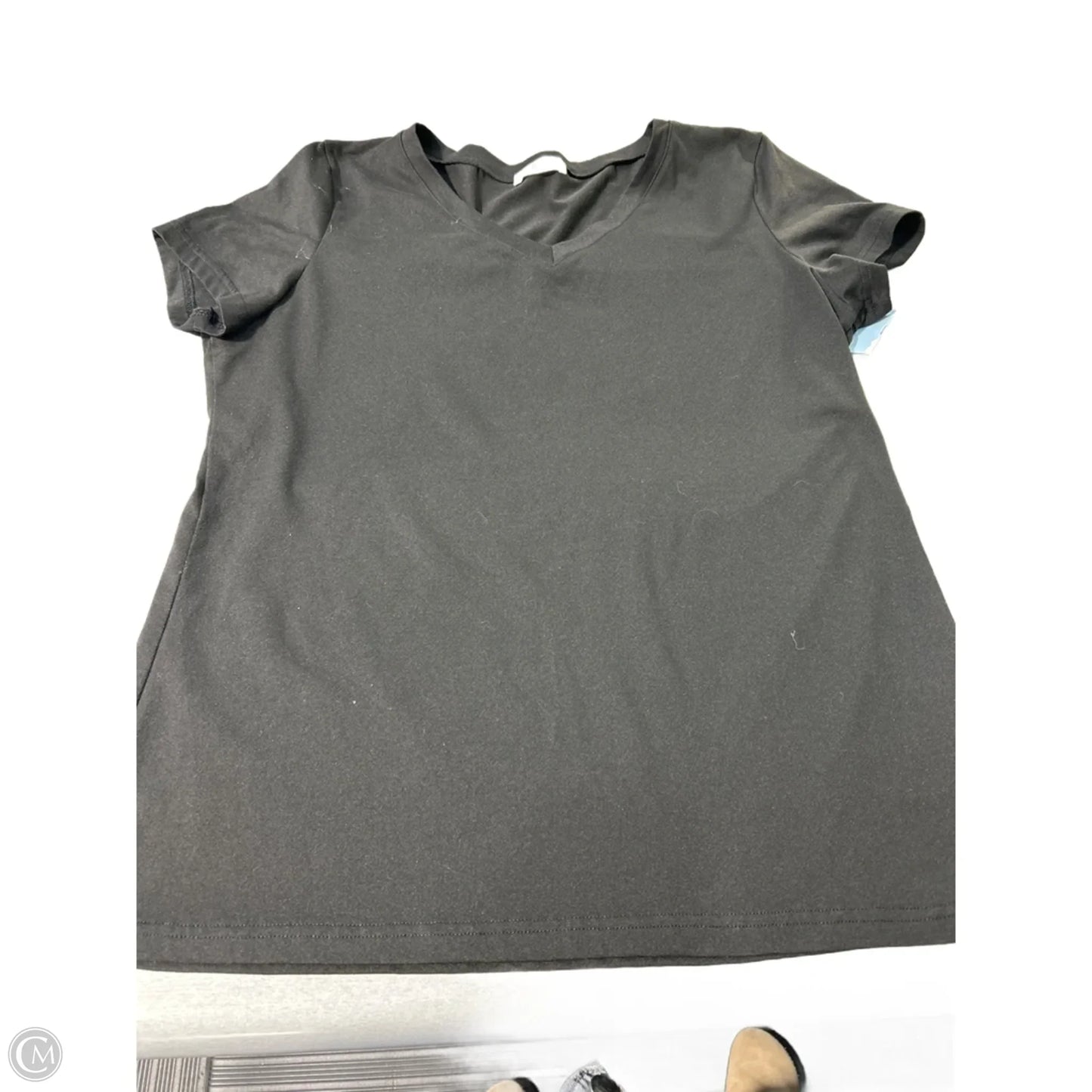 Top Short Sleeve By It In Black, Size: L