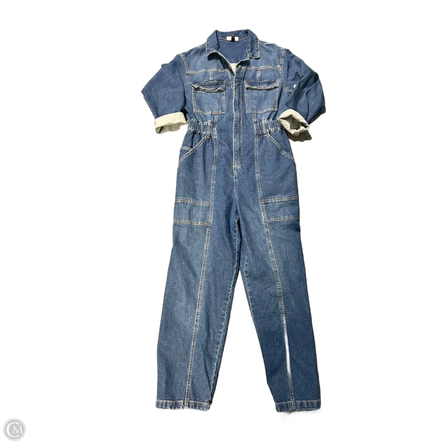 Jumpsuit By Universal Thread In Blue Denim, Size: M