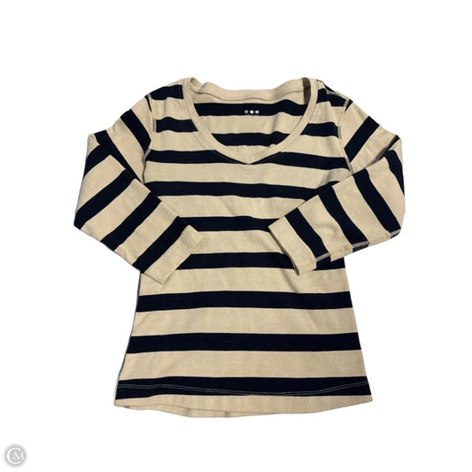 Top Long Sleeve By Nine West In Black & Cream, Size: Xs