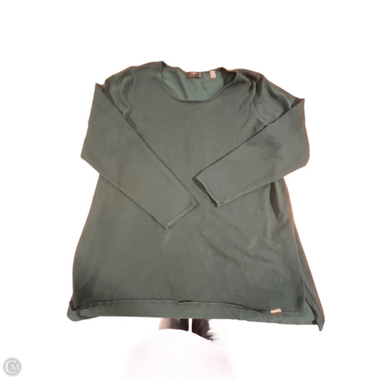 Top 3/4 Sleeve By Tahari In Green, Size: 1x
