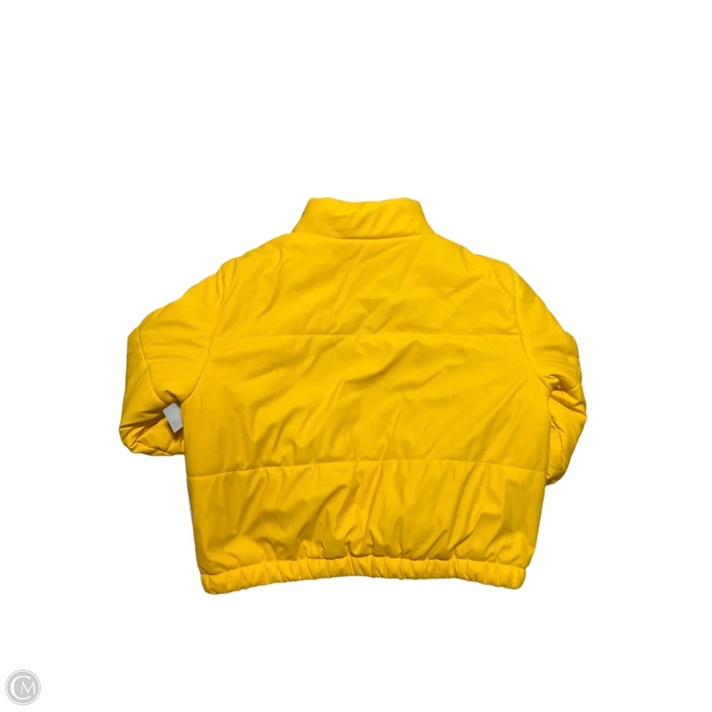 Coat Puffer & Quilted By Wild Fable In Yellow, Size: L