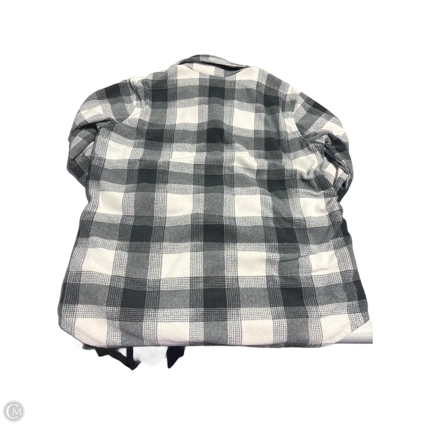 Top Long Sleeve By Eddie Bauer In Plaid Pattern, Size: L