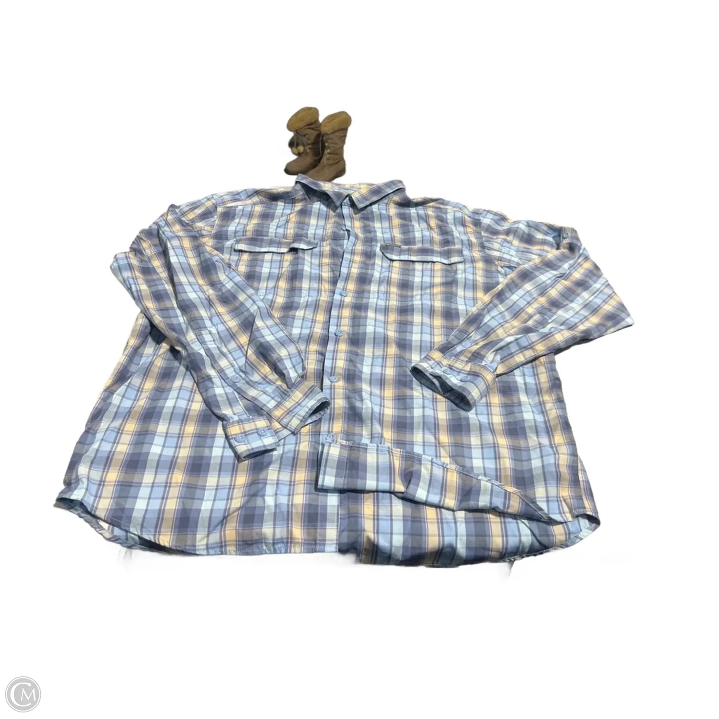 Top Long Sleeve By Columbia In Blue, Size: Xl