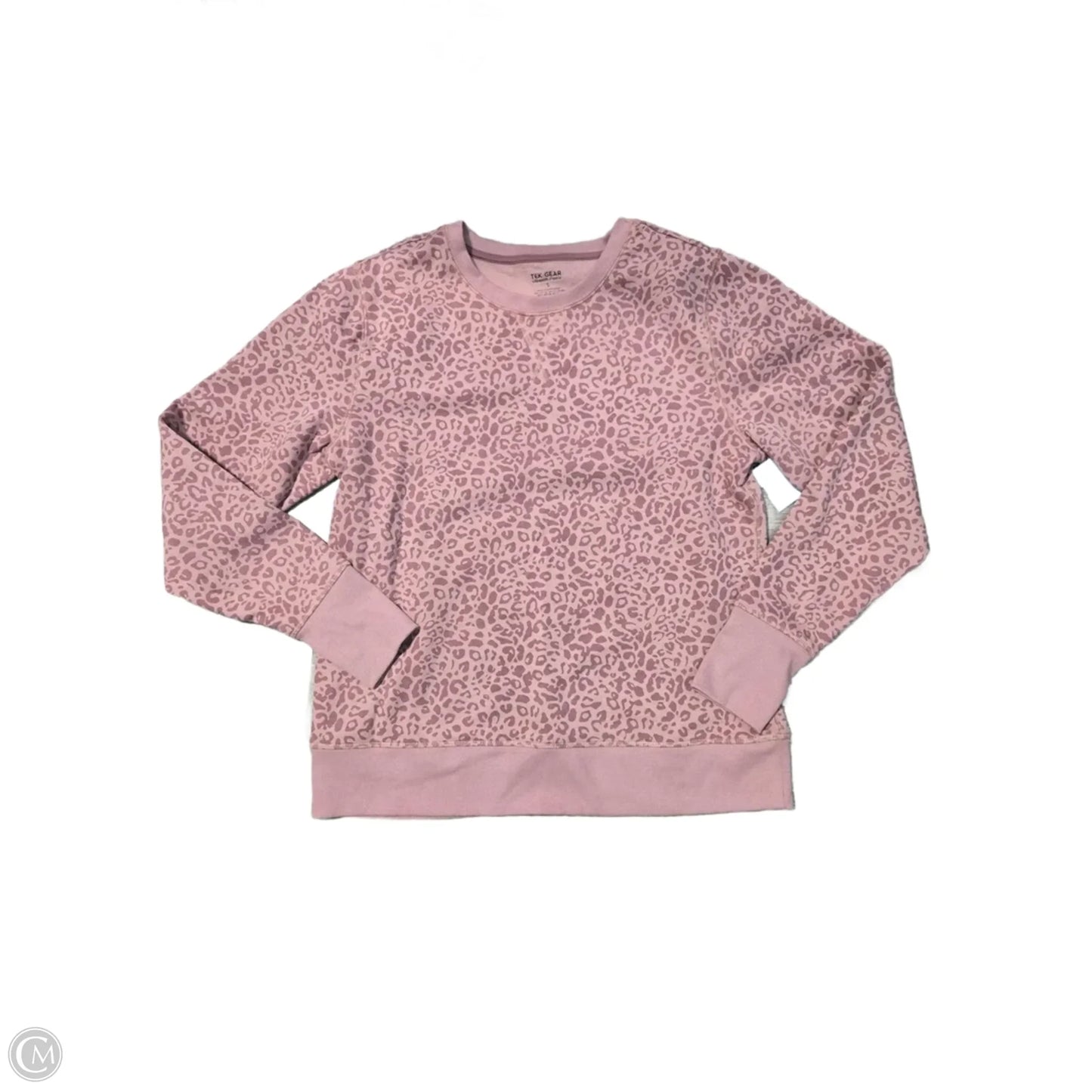 Top Long Sleeve By Tek Gear In Animal Print, Size: L