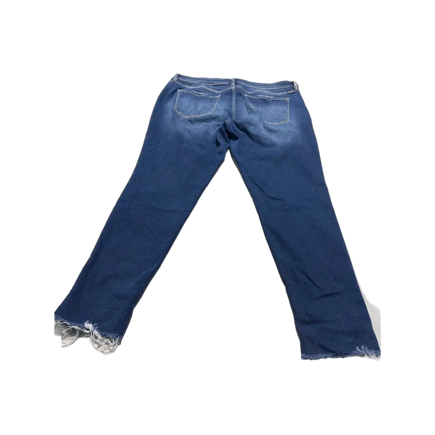 Jeans Straight By Kancan In Blue Denim, Size: 2x