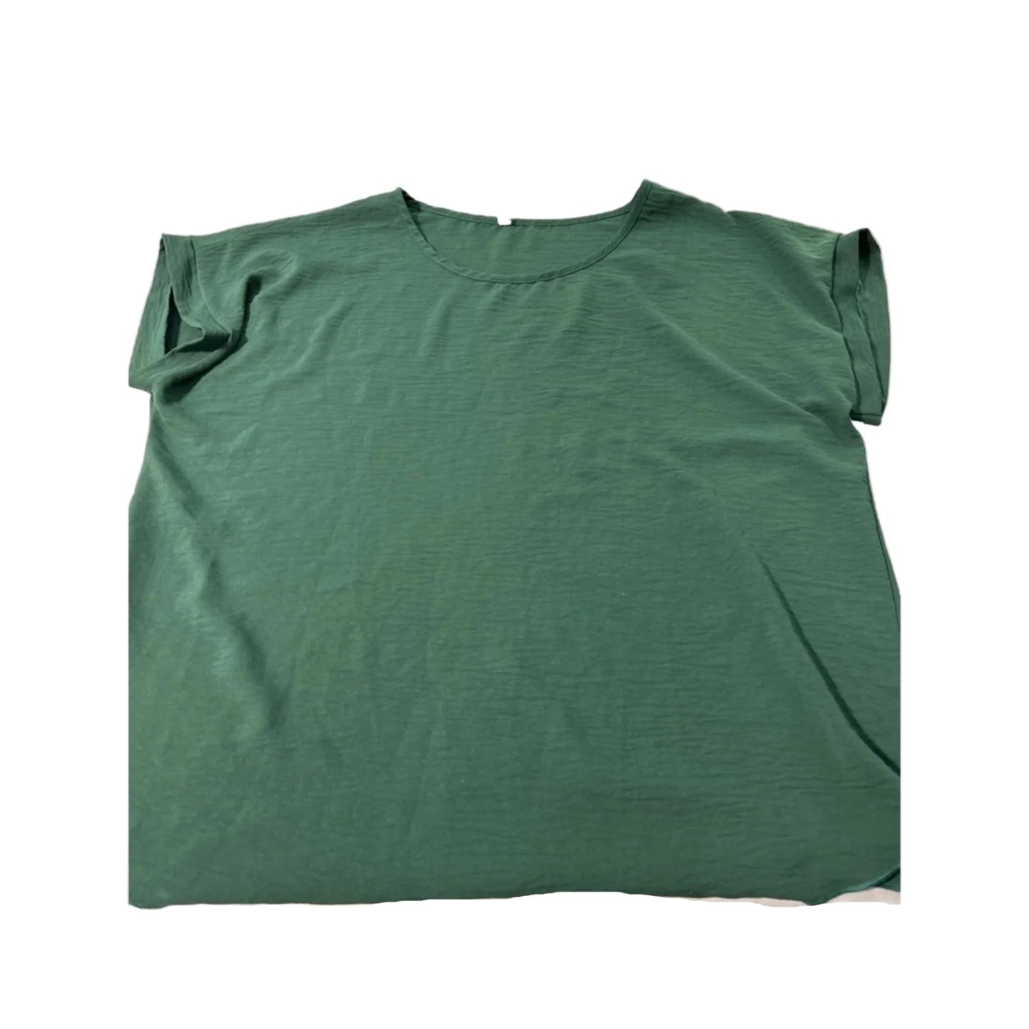Blouse Short Sleeve By Acting Pro In Green, Size: 3x