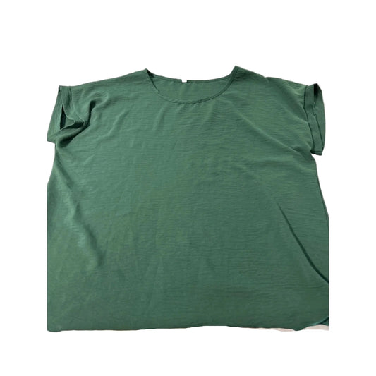 Blouse Short Sleeve By Acting Pro In Green, Size: 3x