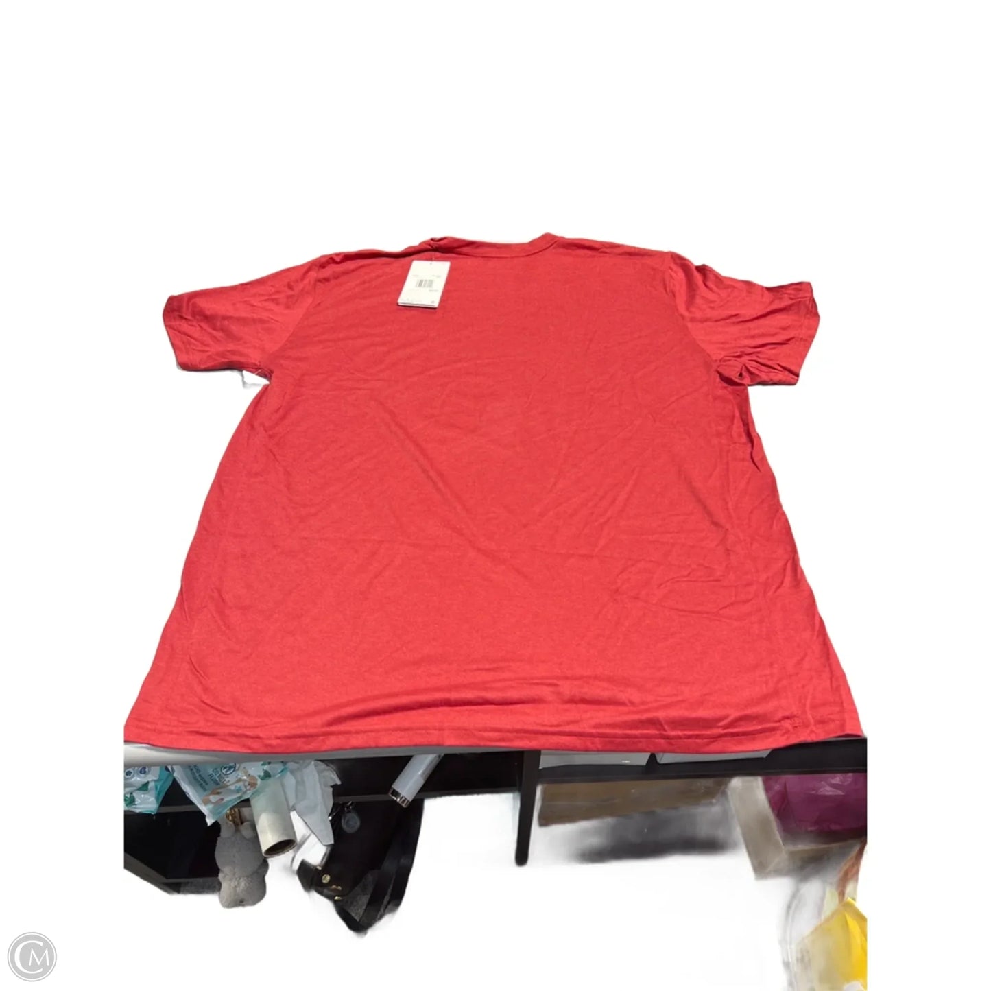 Athletic Top Short Sleeve By Nike In Red, Size: Xxl