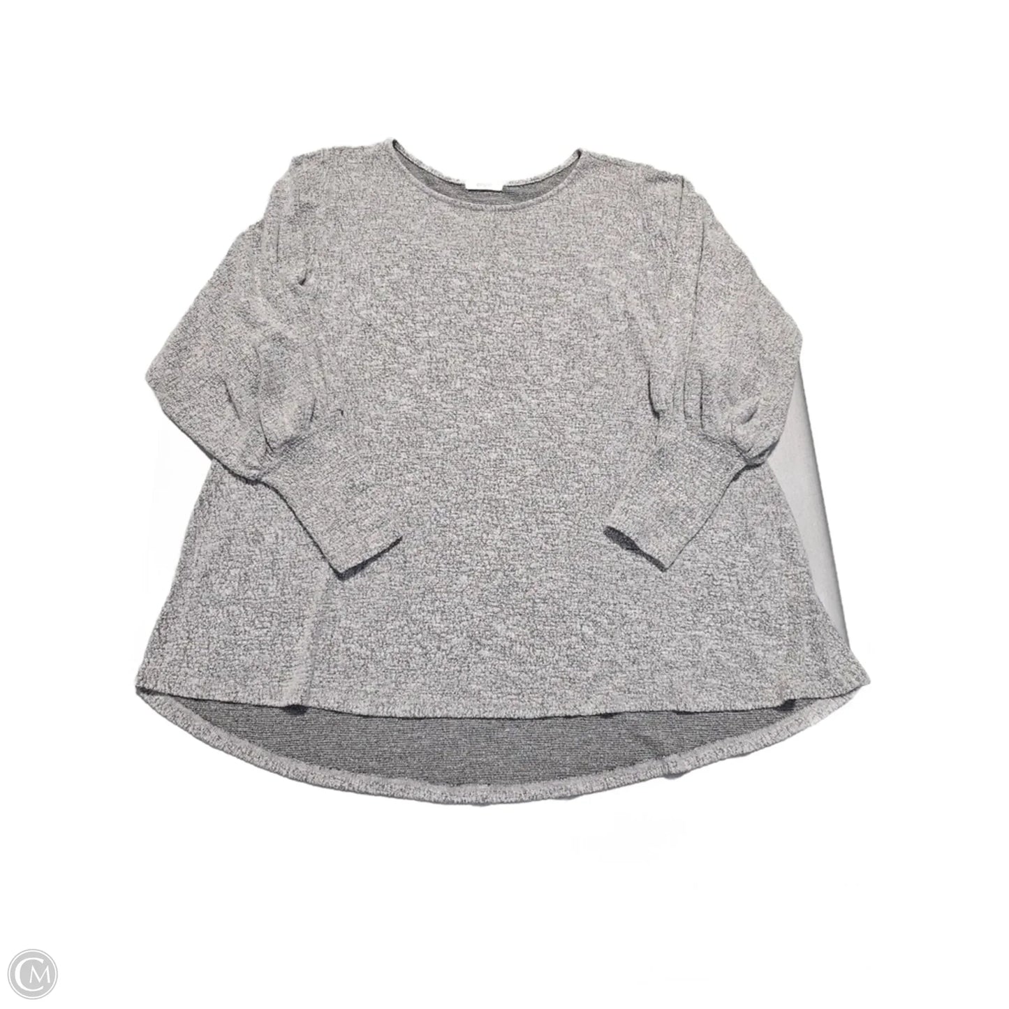 Top Long Sleeve By Cherish In Grey, Size: L