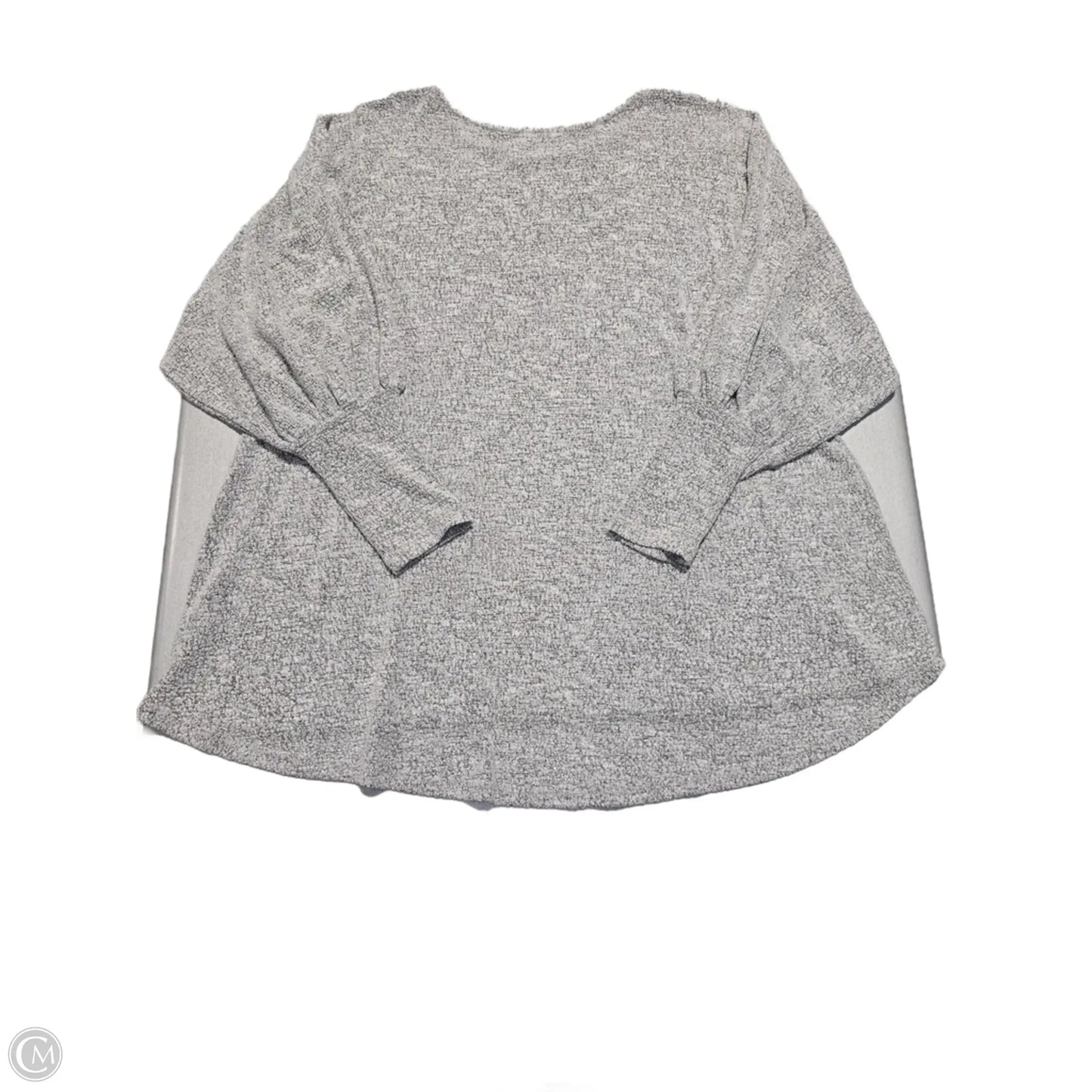 Top Long Sleeve By Cherish In Grey, Size: L