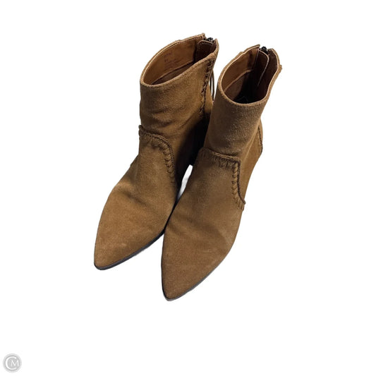 Boots Ankle Heels By Sanctuary In Brown, Size: 8