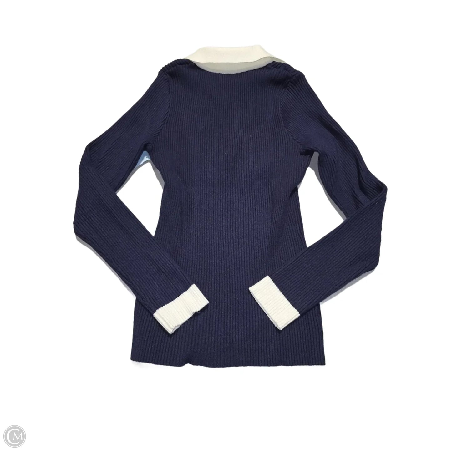 Top Long Sleeve By Merokeety In Navy, Size: L