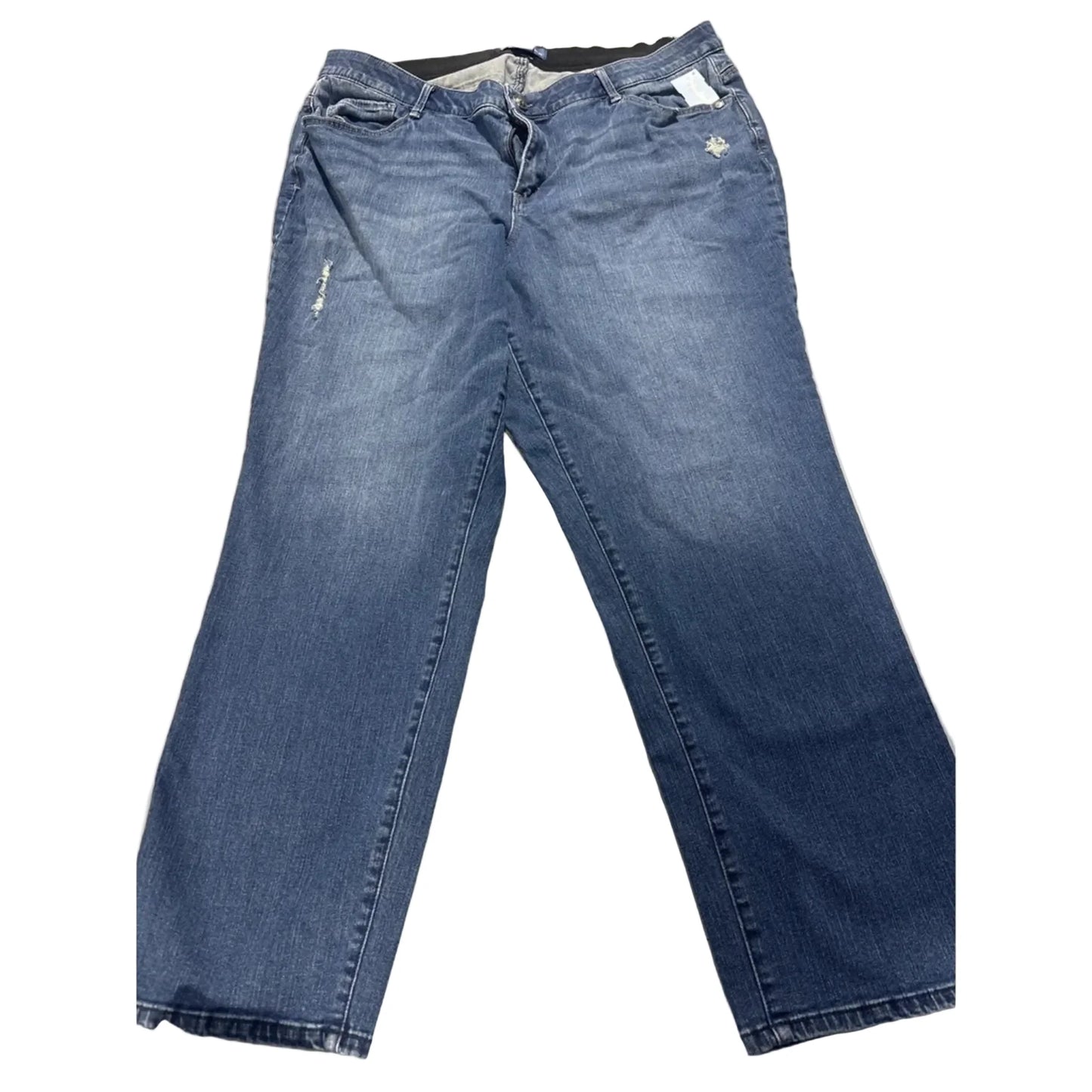 Jeans Straight By Democracy In Blue Denim, Size: 22