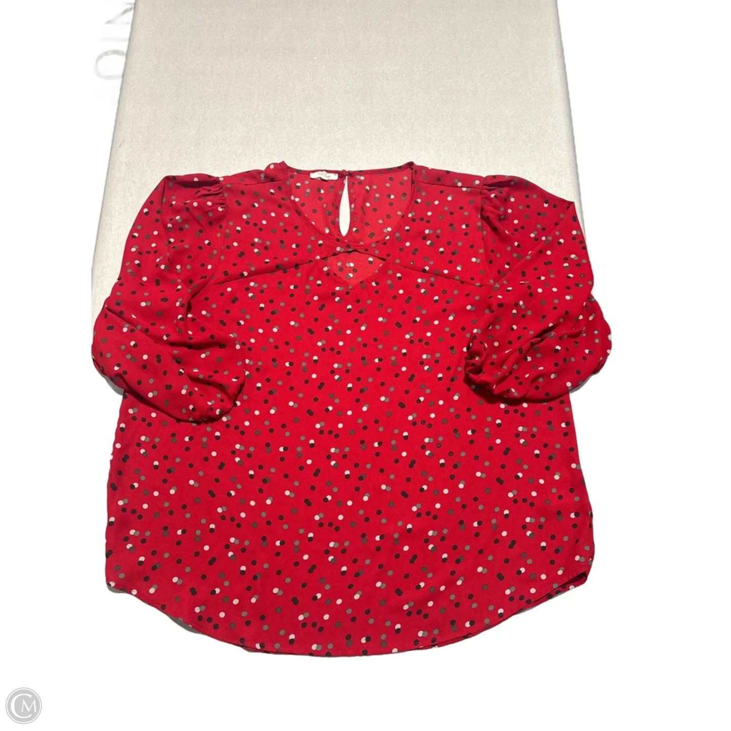 Top 3/4 Sleeve By Maurices In Red, Size: Xxl