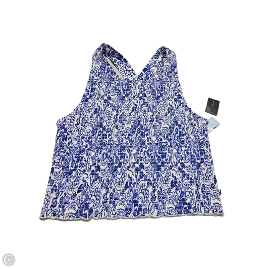 Tank Top By Tommy Hilfiger In Blue & White, Size: Xl