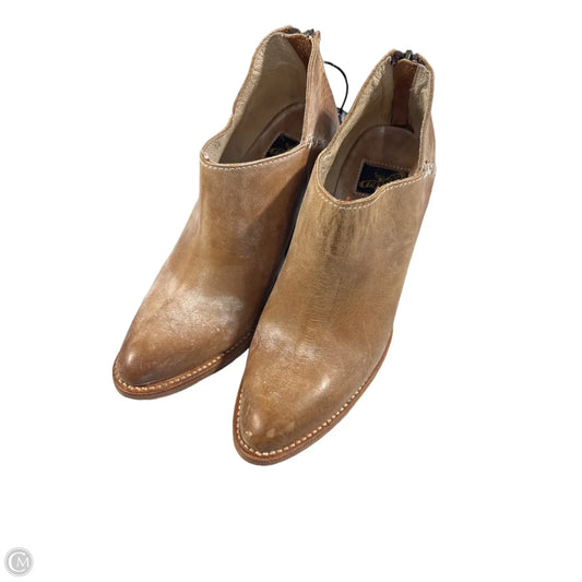 Boots Ankle Heels By Freebird In Brown, Size: 9
