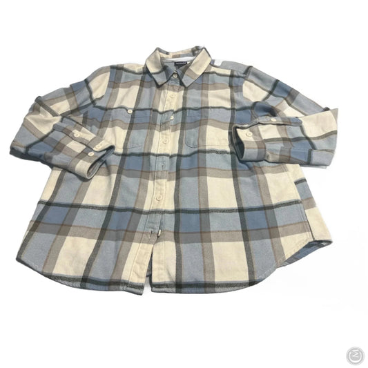 Top Long Sleeve By Patagonia In Plaid Pattern, Size: Xl
