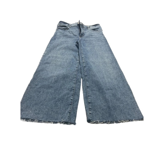 Jeans Wide Leg By Banana Republic In Blue Denim, Size: 8