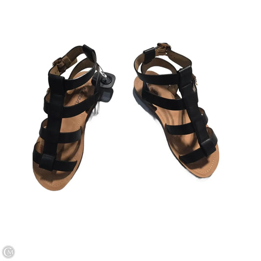 Sandals Flats By Soda In Black, Size: 10