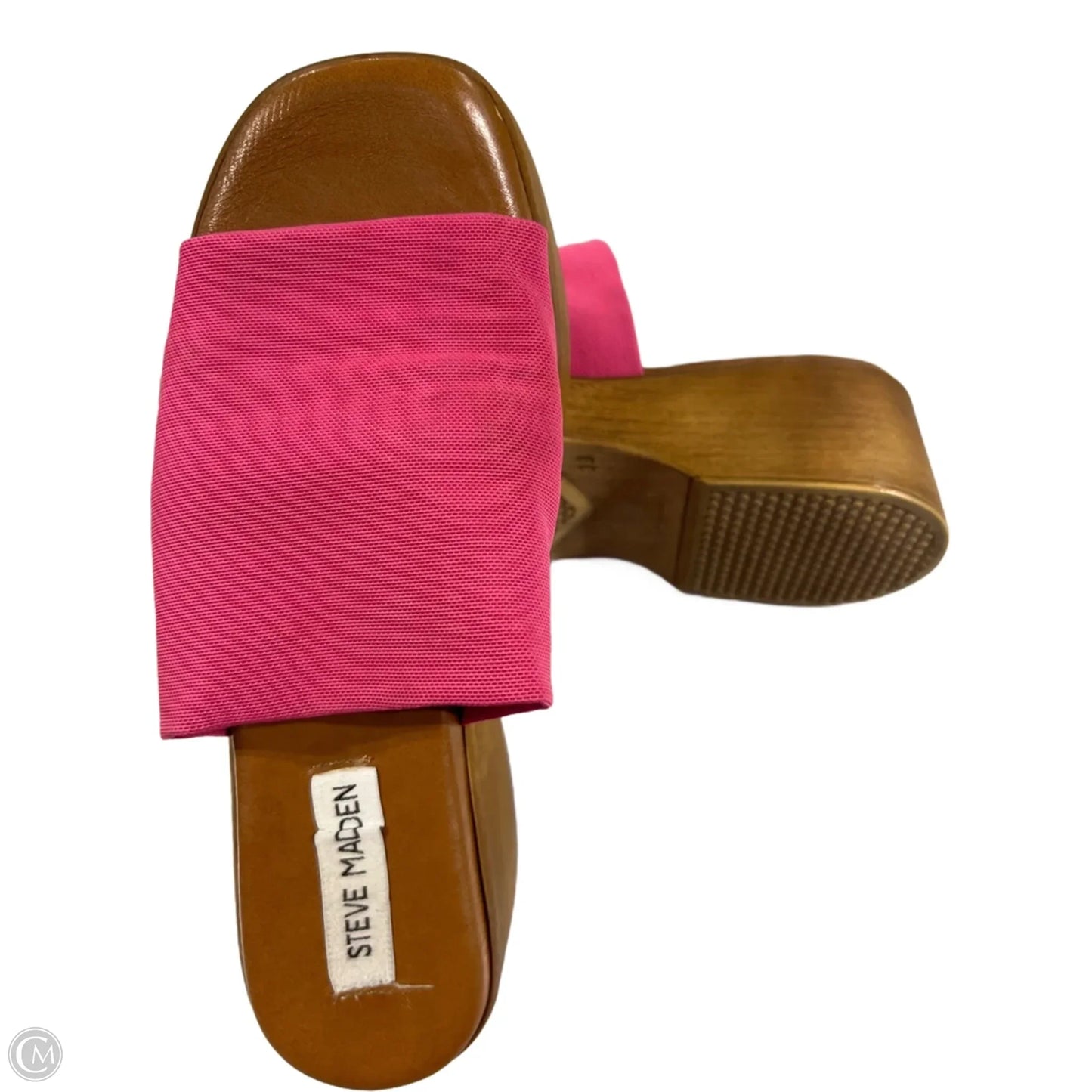 Sandals Heels Block By Steve Madden In Pink, Size: 8