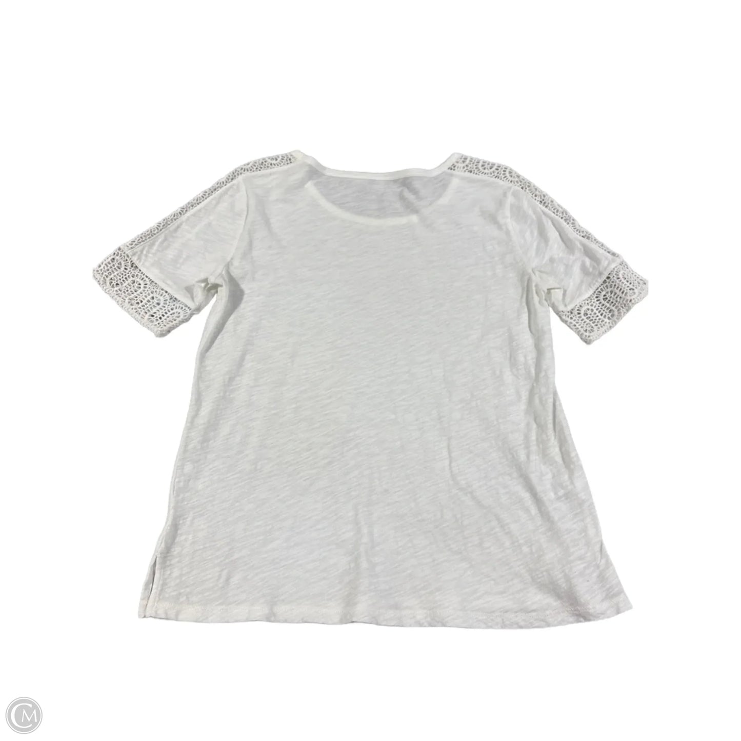 Top Short Sleeve Basic By Loft In White, Size: Xs