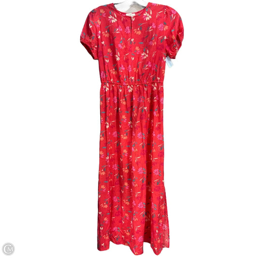 Dress Casual Maxi By Loft In Coral, Size: M
