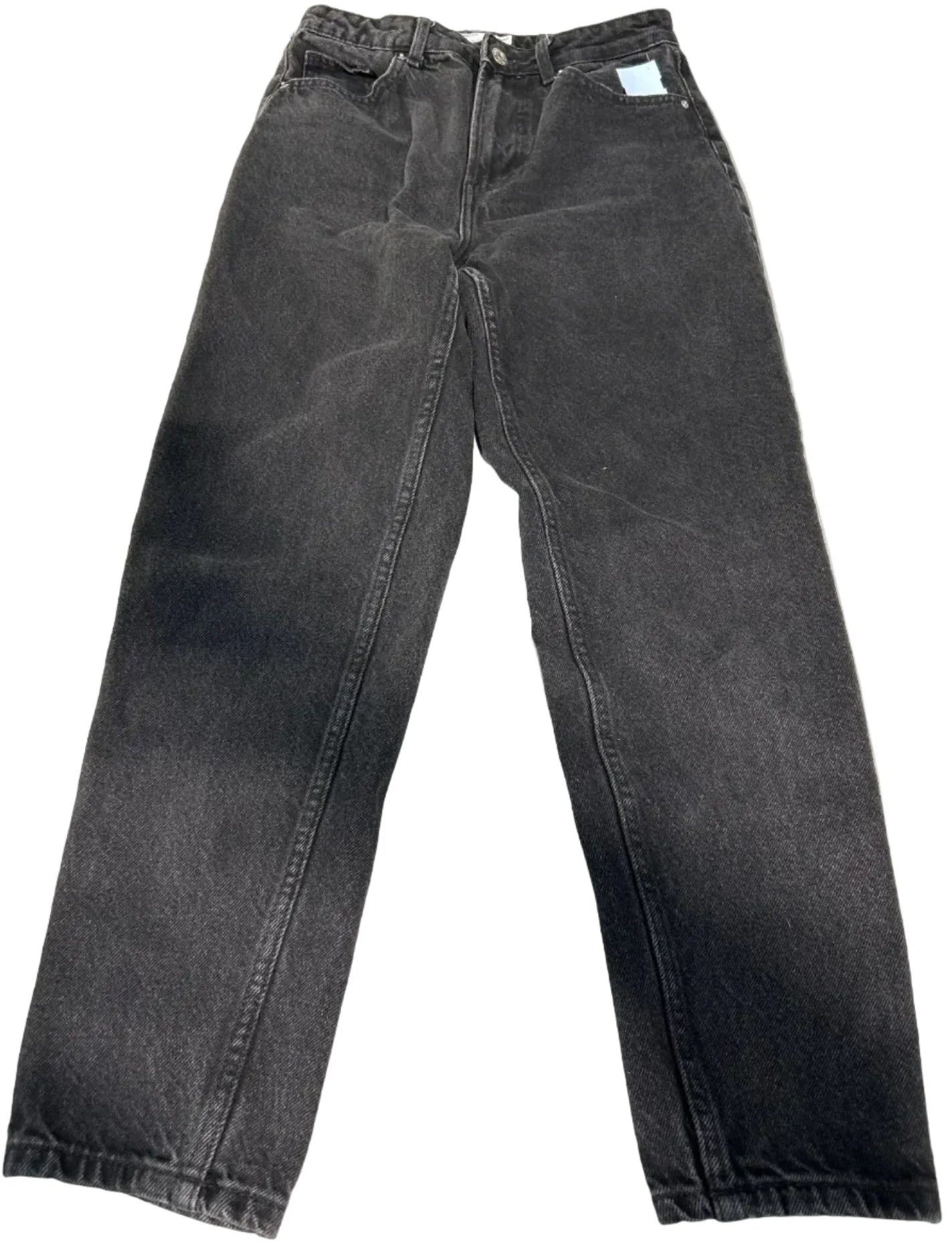Jeans Straight By Bershka In Black, Size: 4