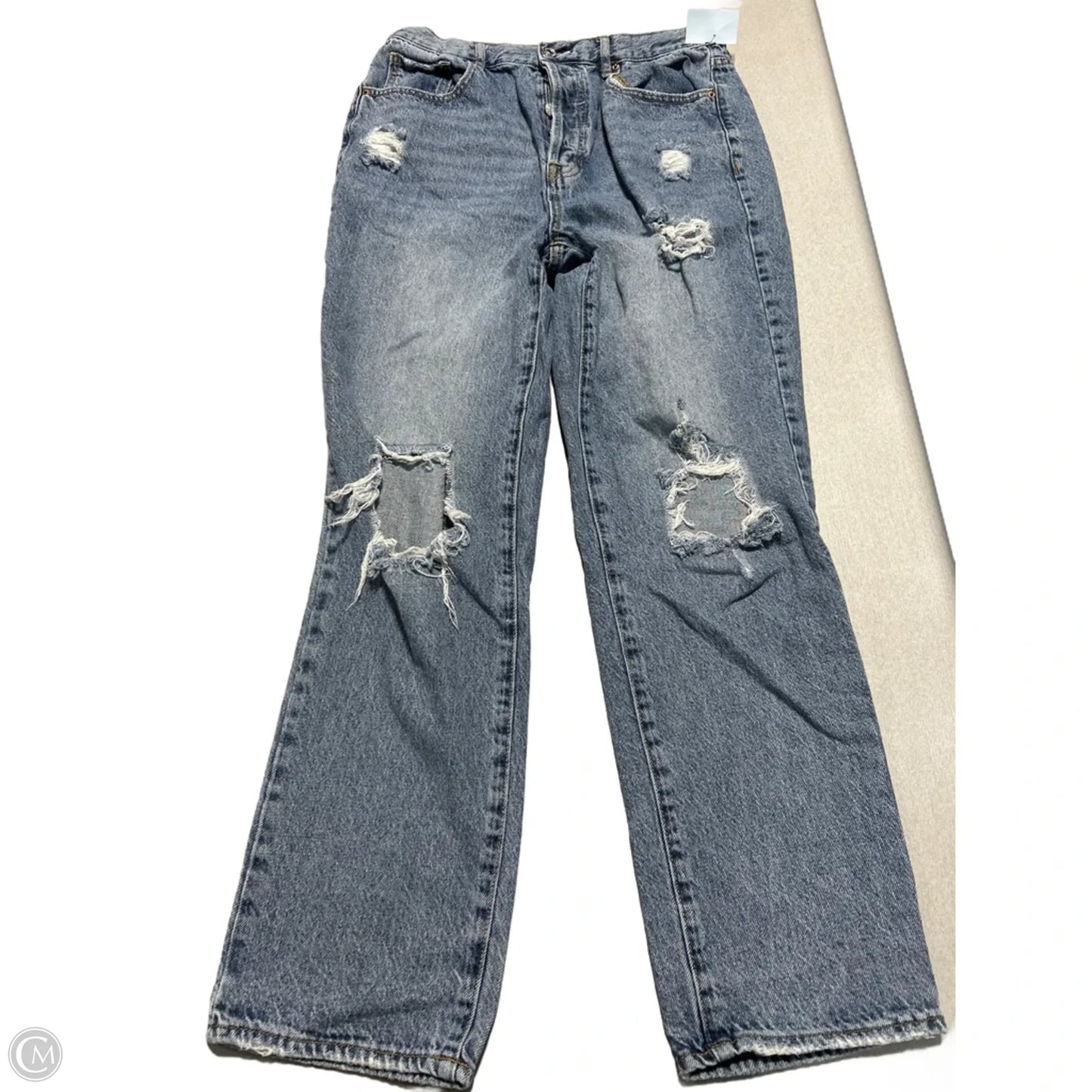 Jeans Straight By Pacsun In Blue Denim, Size: 10