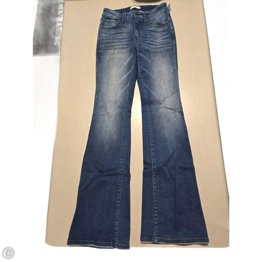 Jeans Flared By Kancan In Blue Denim, Size: 26