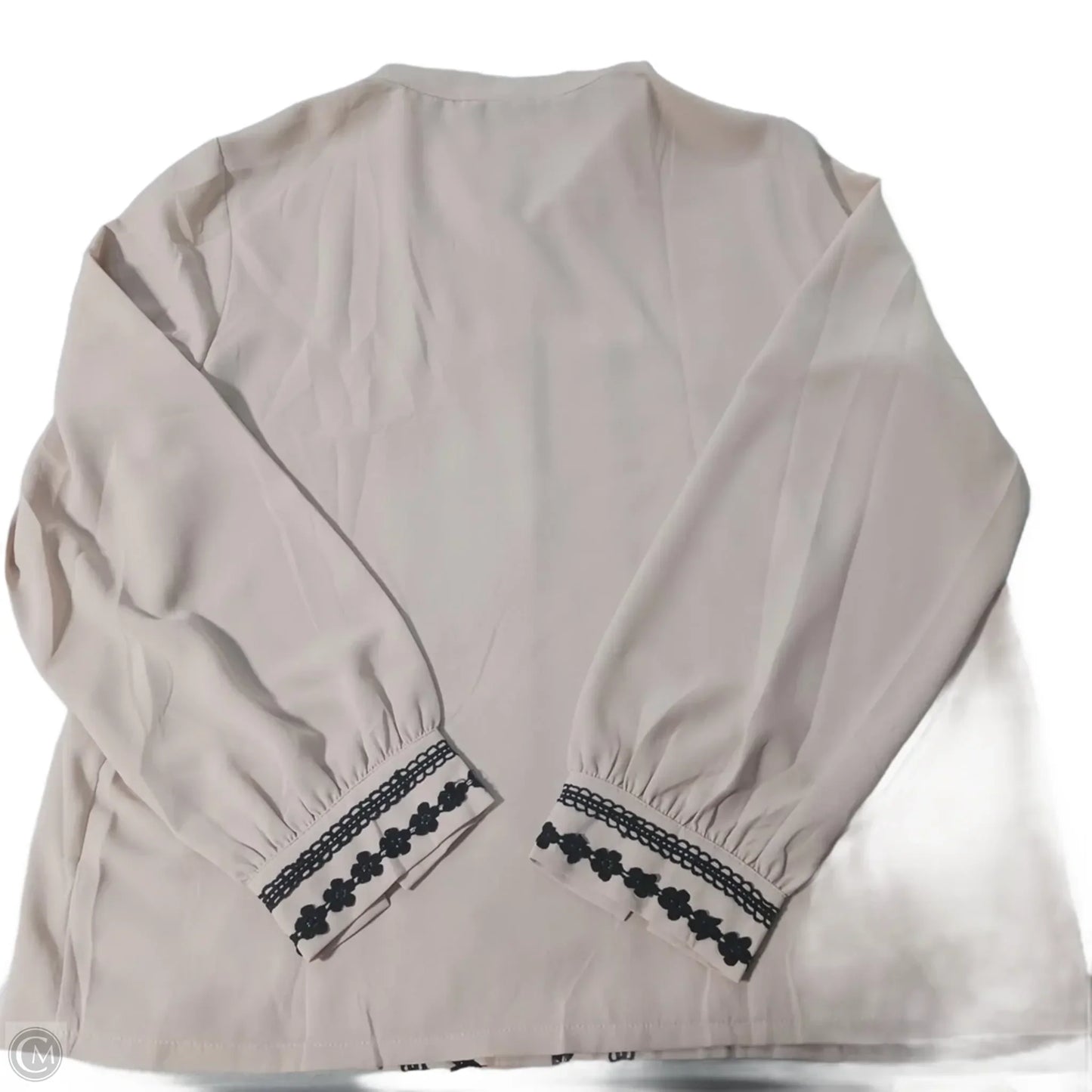 Top Long Sleeve By Cmc In Tan, Size: Xl