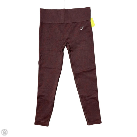 Athletic Leggings By Gym Shark In Red, Size: S