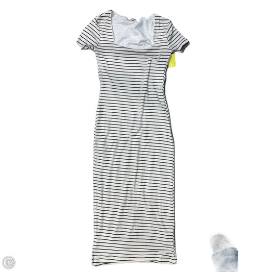 Dress Casual Midi By Faded Rose In Striped Pattern, Size: M
