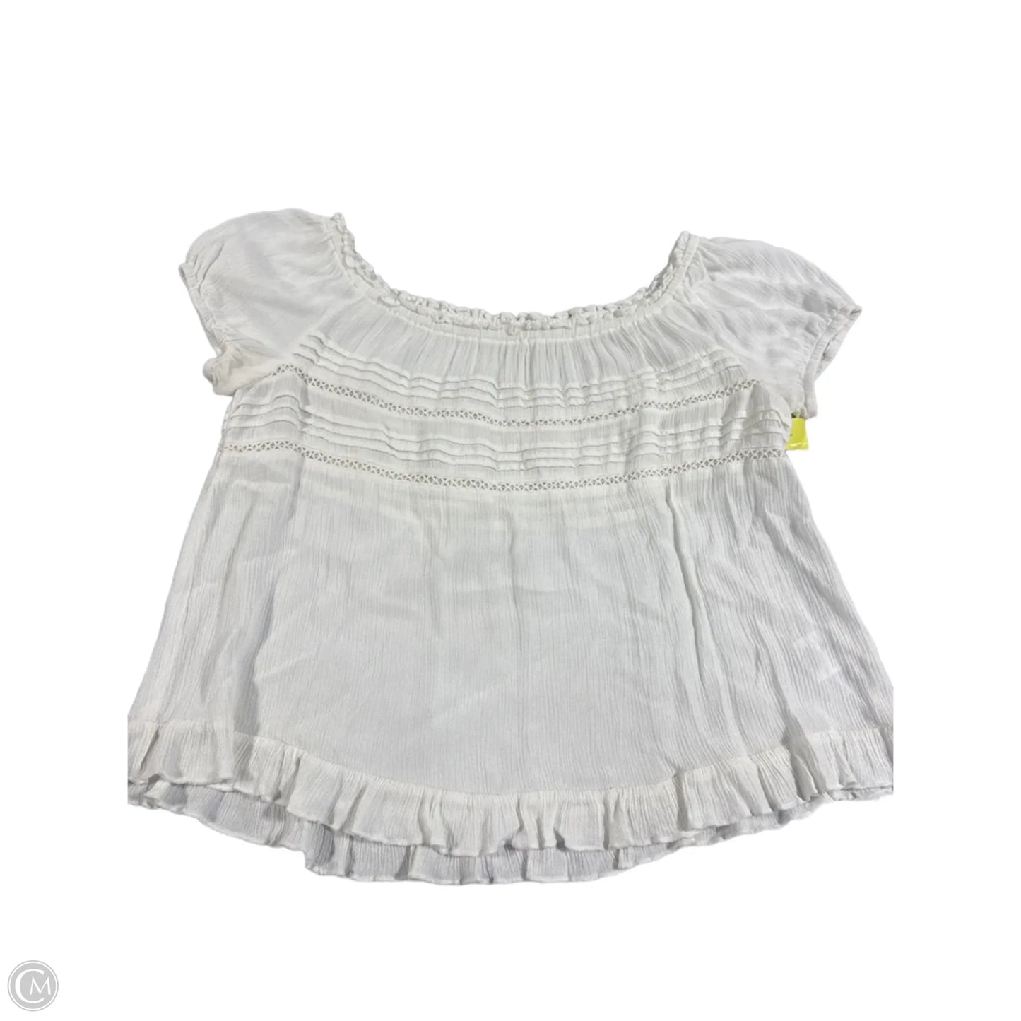 Top Short Sleeve By Altard State In Cream, Size: M