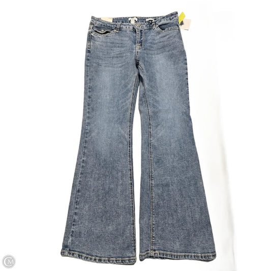 Jeans Flared By Forever 21 In Blue Denim, Size: 12