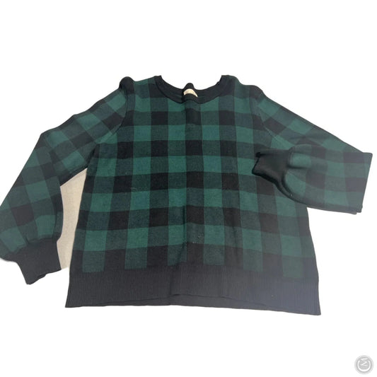 Sweater By Marled In Black & Green, Size: L