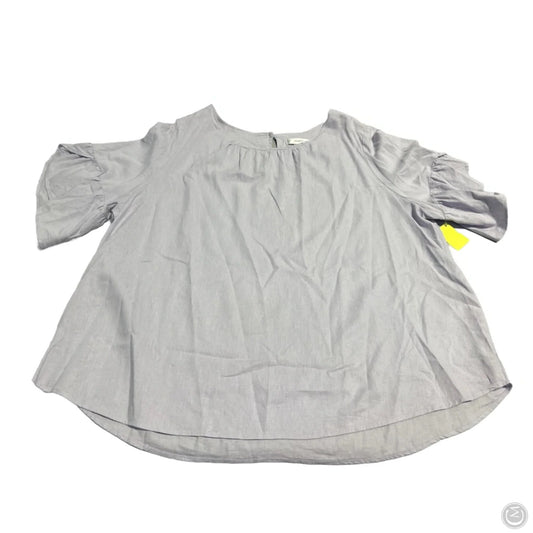 Top Short Sleeve By Cj Banks In Purple, Size: 2x