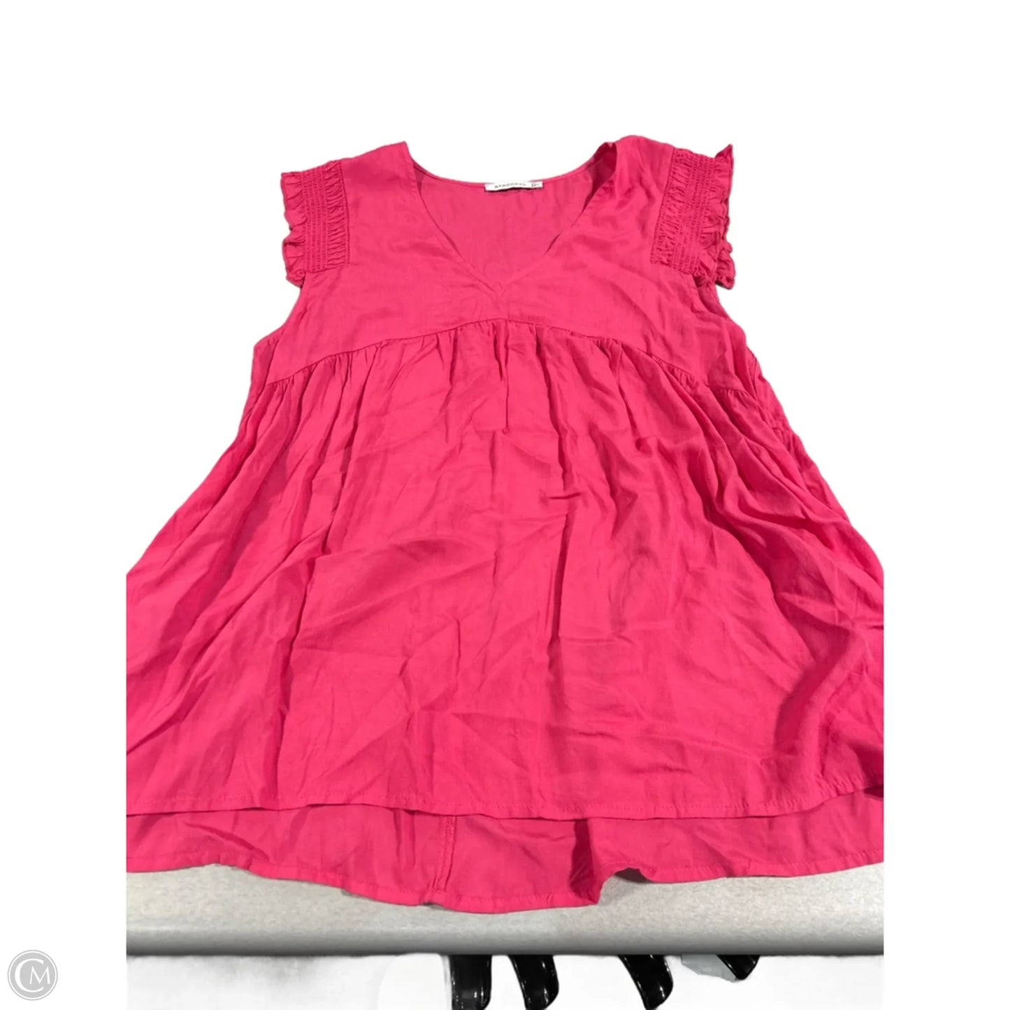 Top Sleeveless By Staccato In Pink, Size: S