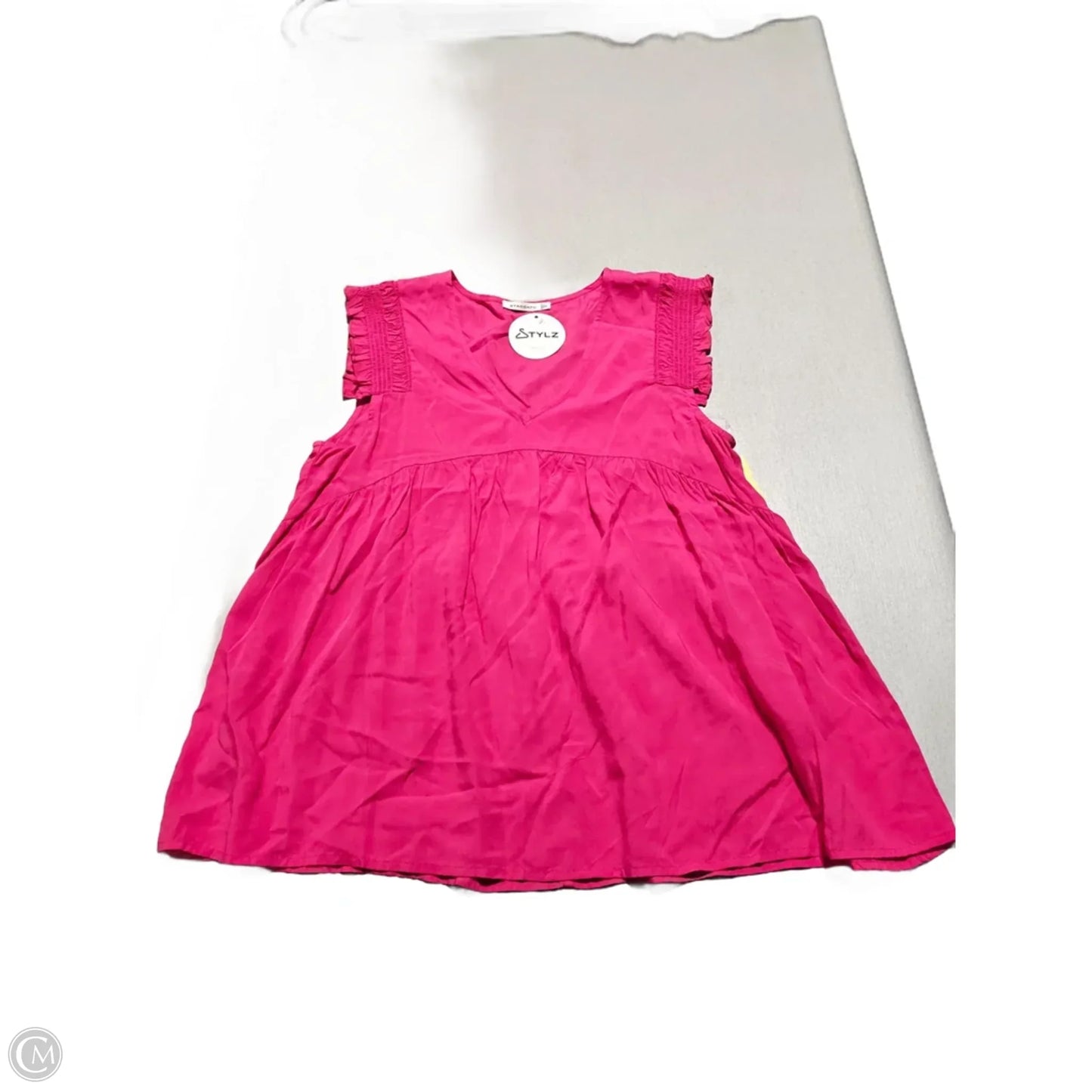 Top Sleeveless By Staccato In Pink, Size: S